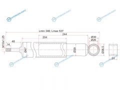 ST-48531-80181 Амортизатор задний TOYOTA CARINACORONACOROLLASPRINTER 87-02 LH=RH