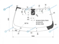 X5-06-VCSS LFWX Стекло лобовое + дд камера BMW X5(E70) 06-13