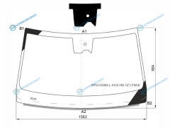 HYU-GV80-L-VCS-HS-1Z LFWX Стекло лобовое + дд камера GENESIS GV80 2020-