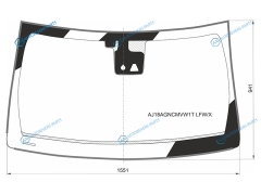 AJ18AGNCMVW1T LFWX Стекло лобовое + дд камера JEEP GRAND CHEROKEEDODGE DURANGO 5D 16-