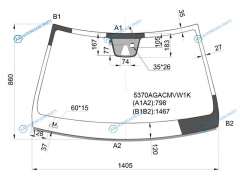 5370AGACMVW1K Стекло лобовое + дд камера MERCEDES C-CLASS CPE (C204) 11-13E-CLASS (C207) 09-13