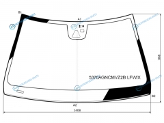 5370AGNCMVZ2B LFWX Стекло лобовое + дд камера MERCEDES E-CLASS (C207) CPE 13-16