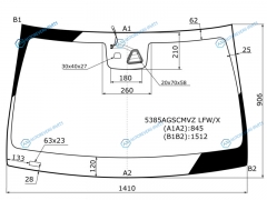 5385AGSCMVZ LFWX Стекло лобовое + дд камера MERCEDES-BENZ C-CLASS (W205) 14-
