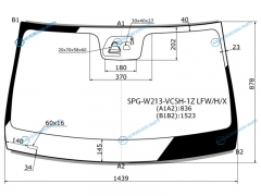 SPG-W213-VCSH-1Z LFWHX Стекло лобовое + дд камера MERCEDES-BENZ E-CLASS W213 16-