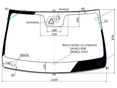 W213-VCSH-1Z LFWHX Стекло лобовое + дд камера MERCEDES-BENZ E-CLASS W213 16-