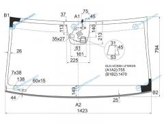 GLK-VCSSH LFWHX Стекло лобовое + дд камера MERCEDES-BENZ GLK-CLASS X204 08-15