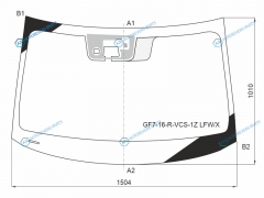 GF7-16-R-VCS-1Z LFWX Стекло лобовое + дд камера MITSUBISHI OUTLANDER 16-20
