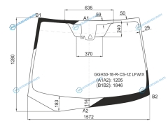 GGH30-18-R-CS-1Z LFWX Стекло лобовое + дд камера TOYOTA ALPHARD RHD 18-