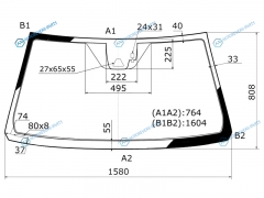 8378AGNBLCMV1B LFWX Стекло лобовое + дд камера TOYOTA LAND CRUISERLEXUS LX570 15-