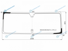 8844AGNCIMZ1L LFWX Стекло лобовое + дд камера VOLVO FH TRUCK 18-
