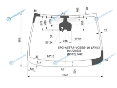 SPG-ASTRA-VCSSS-10 LFWX Стекло лобовое + дд +адапт.сист.освещен. (AFL) OPEL ASTRA J 5D HBKWGN 12-