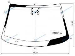 HYNT0159 Стекло лобовое + дд +дзапотевания HYUNDAI TUCSON 5D 15-