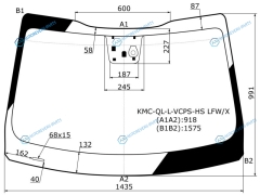 KMC-QL-L-VCPS-HS LFWX Стекло лобовое + дд +дзапотевания KIA SPORTAGE 16-