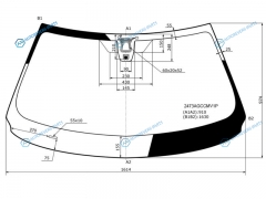 2473AGCCMV1P Стекло лобовое + дд +камера BMW X5 F15 13-18