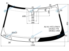AU-A1-VCS LFWX Стекло лобовое + дд AUDI A1 35D HBK 09-11