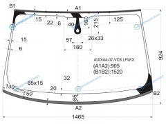 AUDIA4-07-VCS LFWX Стекло лобовое + дд AUDI A4 S4 RS4 45D 07-12