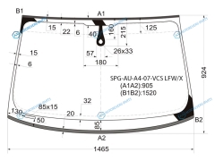 SPG-AU-A4-07-VCS LFWX Стекло лобовое + дд AUDI A4 S4 RS4 45D 07-12