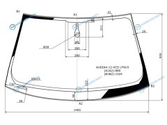 AUDIA4-12-VCS LFWX Стекло лобовое + дд AUDI A4 S4 RS4 45D 12-15