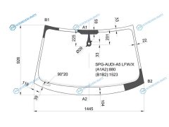 SPG-AUDI-A5 LFWX Стекло лобовое + дд AUDI A5 CPE 07-12AUDI SPORTBACK 07-12