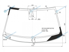 8611AGAMVWZ1W Стекло лобовое + дд AUDI A6 (C7) 45D 12-18