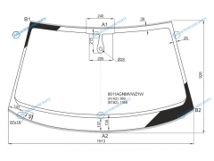 8611AGNMVWZ1W Стекло лобовое + дд AUDI A6 (C7) 45D 12-18