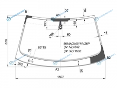 8614AGAGYMVZ6P Стекло лобовое + дд AUDI Q3 11-18