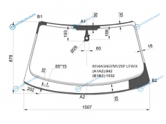 8614AGNGYMVZ6P LFWX Стекло лобовое + дд AUDI Q3 11-18