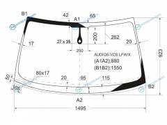 AUDIQ5-VCS LFWX Стекло лобовое + дд AUDI Q5 08-12