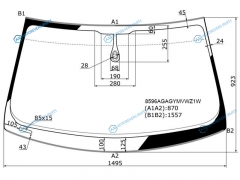 8596AGAGYMVWZ1W Стекло лобовое + дд AUDI Q5 12-17