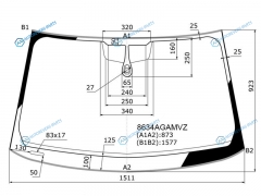 8634AGAMVZ Стекло лобовое + дд AUDI Q5 17-