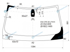 E92-CPE-06 LFWX Стекло лобовое + дд BMW 3-SERIES E92 CPE 05-13