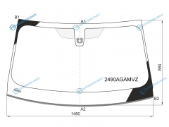 2490AGAMVZ Стекло лобовое + дд BMW 3-SERIES G20 19- 4D