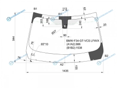 BMW-F34-GT-VCS LFWX Стекло лобовое + дд BMW 3-SERIES GT F34 5D HBK 13-