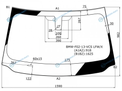 BMW-F02-13-VCS LFWX Стекло лобовое + дд BMW 7-SERIES F0102 12-15
