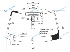 2460AGNMV1B Стекло лобовое + дд BMW X1 E84 09-15