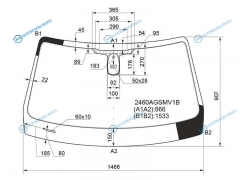 2460AGSMV1B Стекло лобовое + дд BMW X1 E84 09-15