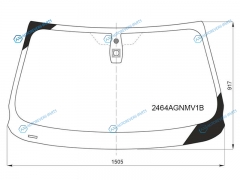 2464AGNMV1B Стекло лобовое + дд BMW X3 F25 10-12