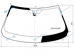 2473AGNMV Стекло лобовое + дд BMW X5 F15 13-18