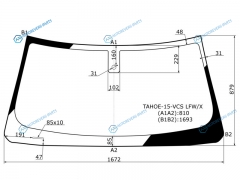 TAHOE-15-VCS LFWX Стекло лобовое + дд CADILLAC ESCALADECHEVROLET SUBURBANTAHOEGMC YUKON 15-20