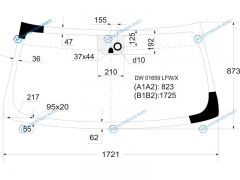 DW01659 LFWX Стекло лобовое + дд CADILLAC ESCALADECHEVROLET TAHOE 06-14