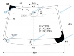 CHVT0010 Стекло лобовое + дд CHEVROLET CRUZE 45D 09-15