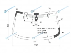 BERLINGO-CPS LFWX Стекло лобовое + дд CITROEN BERLINGOPEUGEOT PARTNER 96-11