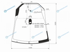 C3-10-VSP LFWX Стекло лобовое + дд CITROEN C3 (панорамная крыша) 5D HBK 10-16
