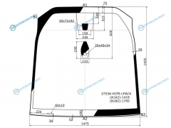 2753A-VCPS LFWX Стекло лобовое + дд CITROEN C4 PICASSOGRAND PICASSO 13-