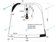 PICASSO-07-VCPS7A LFWX Стекло лобовое + дд CITROEN C4 PICASSOGRAND PICASSO 07-13