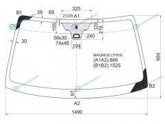 MAGNUS LFWX Стекло лобовое + дд DAEWOO 00-06CHEVROLET EPICA 06-09