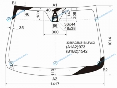 3365AGSMZ1B LFWX Стекло лобовое + дд FIAT BRAVO 5D HBK 07-14