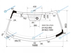 DW01755 LFWX Стекло лобовое + дд FORD EXPEDITIONLINCOLN NAVIGATOR 09-17