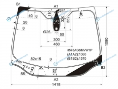 3578AGSMVW1P Стекло лобовое + дд FORD FOCUS III 45D 11-19