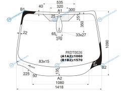 FRDT0026 Стекло лобовое + дд FORD FOCUS III 45D 11-19